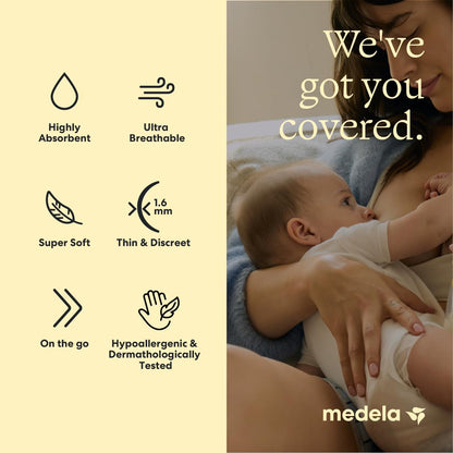 Medela Almohadillas para Lactancia Ultra Transpirables, Altamente Absorbentes y Súper Suaves, Paquete de 200