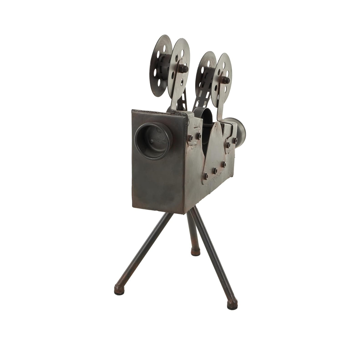 Deco 79 13024 - Cámara metálica antiq de 15 Pulgadas de Alto, 12 Pulgadas W-13024, tamaño Conveniente, proyector de película en Soporte de trípode