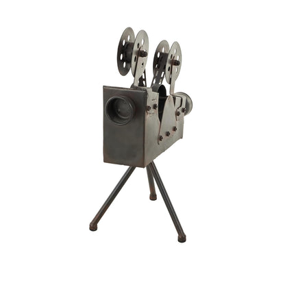Deco 79 13024 - Cámara metálica antiq de 15 Pulgadas de Alto, 12 Pulgadas W-13024, tamaño Conveniente, proyector de película en Soporte de trípode