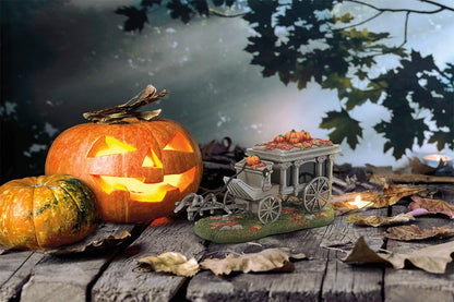 Department 56 Snow Village Accessories - Figura de Halloween Disneyland The Haunted Mansion Hearse, 4.17 Pulgadas, Multicolor