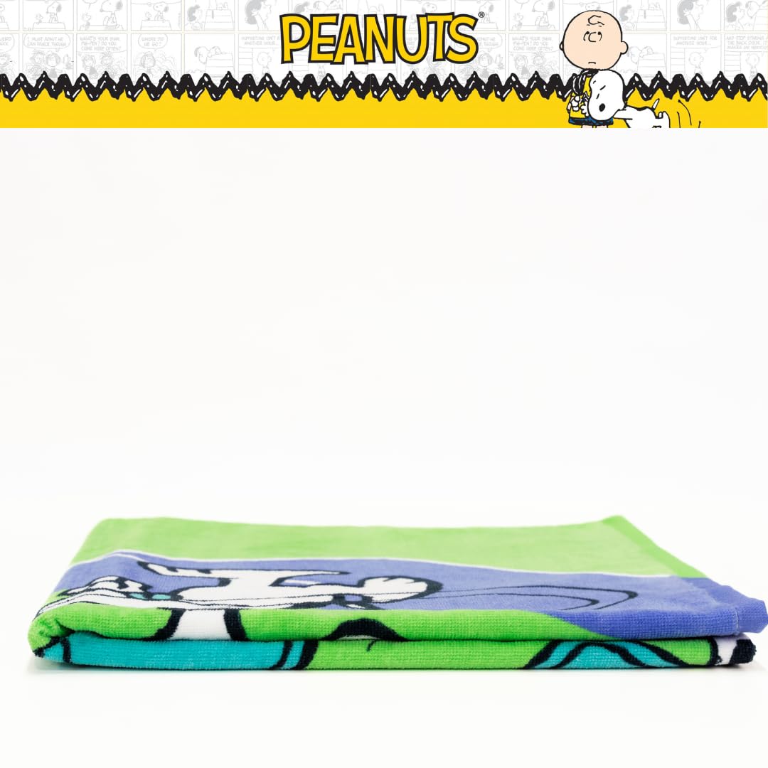 Franco Collectibles Peanuts Snoopy Pickleball Tennis Toalla de baño, Piscina y Playa, 152 x 76 cm, (Producto 100% Oficial de Cacahuetes)