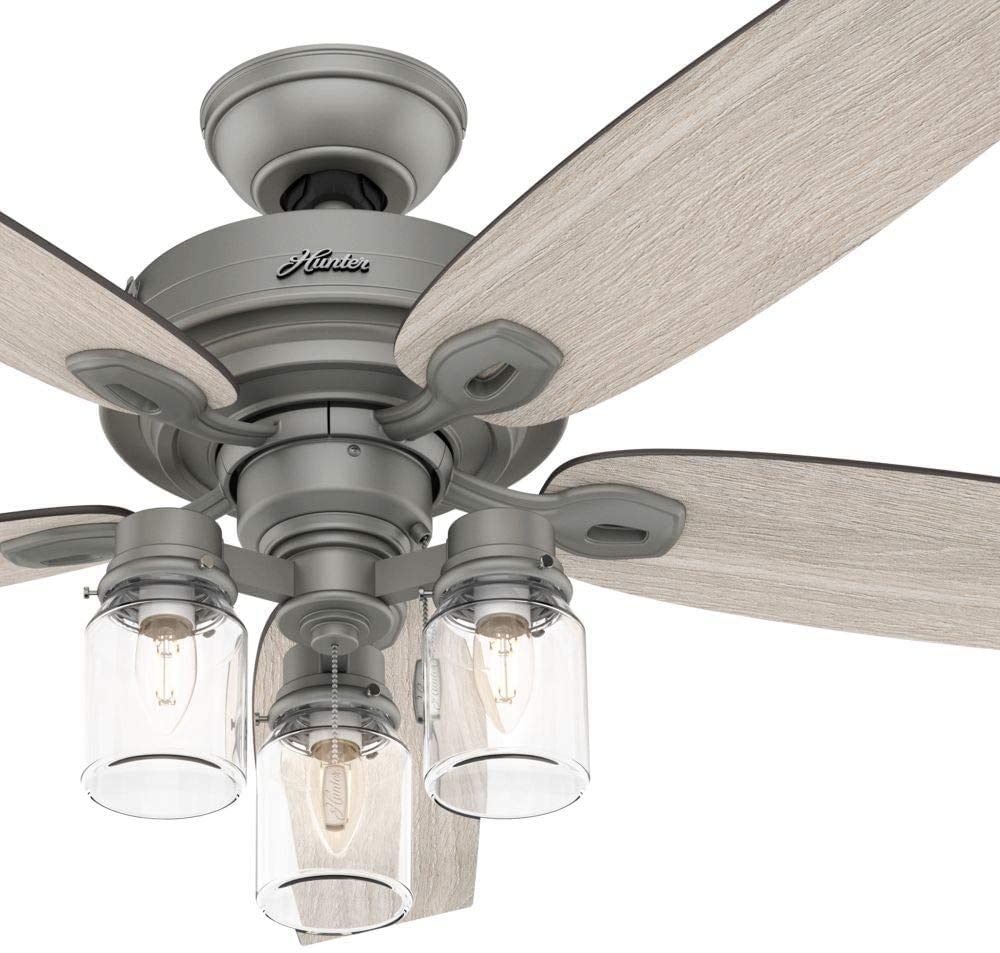 Aspen Creative 23114-3 - visualización de vidrio de repuesto para ventilador de techo, 2-5/8 pulgadas, 3-5/8 pulgadas de diámetro x 5-1/8 pulgadas de altura, paquete de 3, transparente