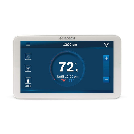 Bosch Connected Control BCC110 - Termostato Wi-Fi para teléfono Inteligente - Compatible con Alexa - visualización táctil, Color Blanco