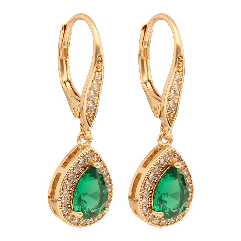 Anne Klein Aretes Dorado Gota para Mujer | Pequeño, cierre gancho francés, familia Twinkling Lights, 1 par