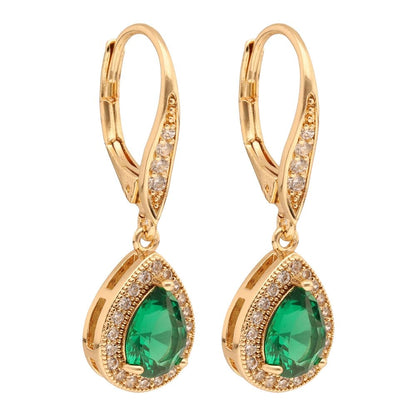 Anne Klein Aretes Dorado Gota para Mujer | Pequeño, cierre gancho francés, familia Twinkling Lights, 1 par