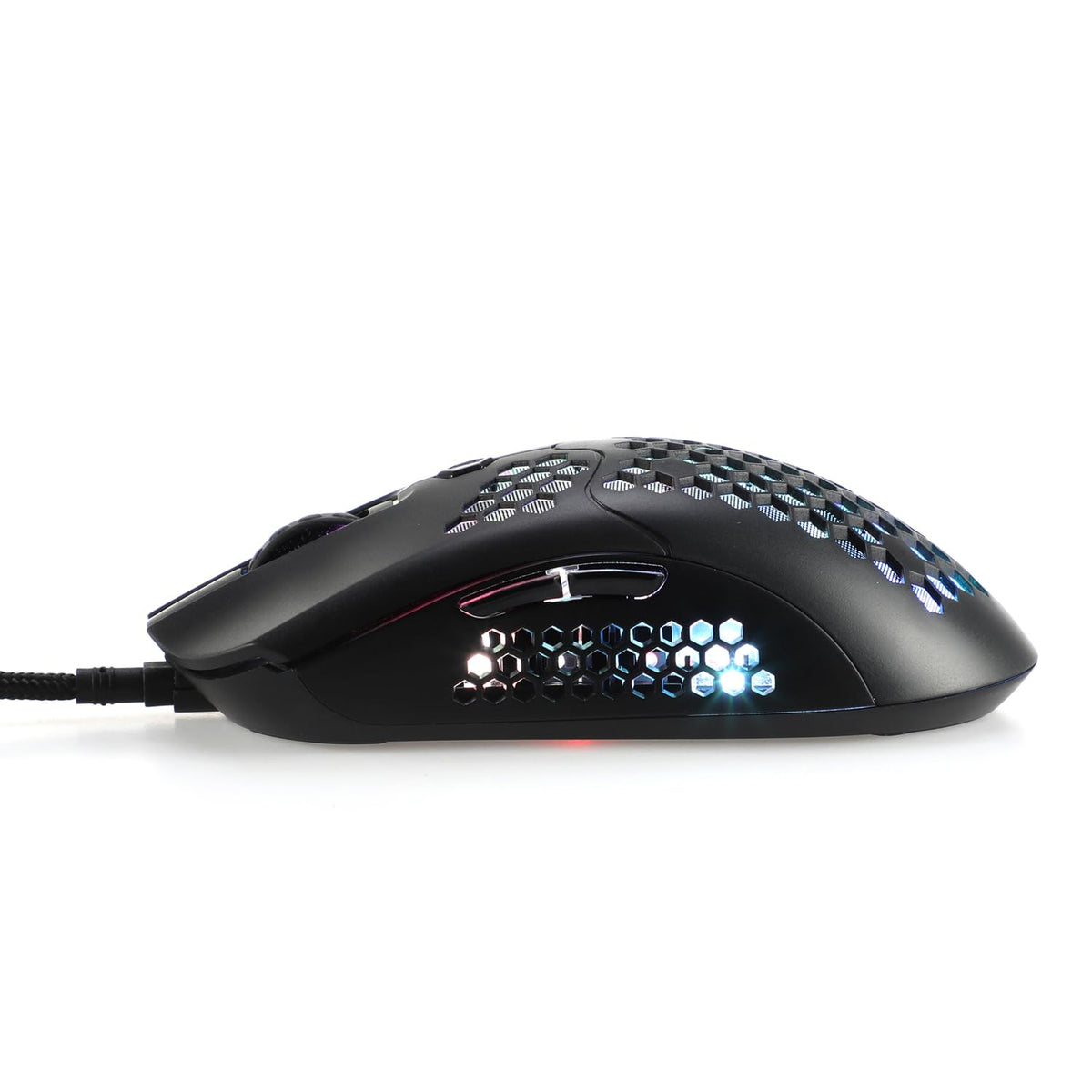 Gaming Naceb Mouse Gamer Phantom NA-0954 RGB con Cable USB - Mouse dpi Ajustable hasta 10000 para PC Gaming con 6 Botones Programables - Negro
