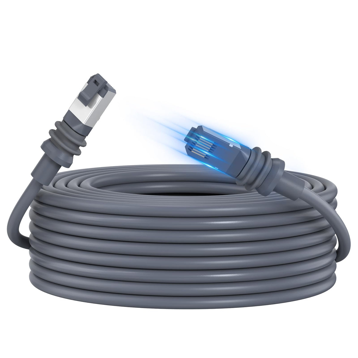 Anautin Starlink Gen 3 - Cable de extensión de Repuesto para Satellite Star Link V3 de 100 pies de Alta Velocidad, Resistente a la Intemperie, estándar de generación 3, de 100 pies, Color Gris