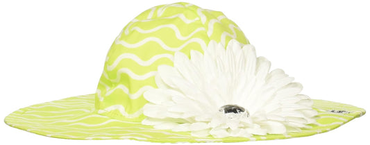 Flap Happy Girls UPF 50+ Floppy Hat with Flower Sombrero para el Sol para Niñas