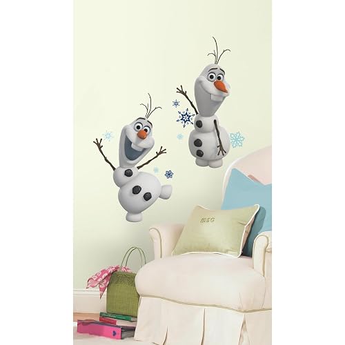 Roommates RMK2372SCS Frozen Olaf el muñeco de nieve adhesivos para pared, 25 unidades