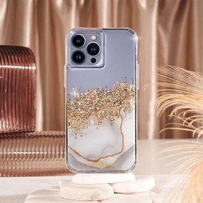 Case-Mate iPhone 14 Pro Case - Karat Marble [10FT Drop Protection] [Wireless Charging Compatible] Luxury Cover with Cute Bling Sparkle for iPhone 14 Pro 6.1", Anti-Scratch, Shock Absorbent, Slim Fit