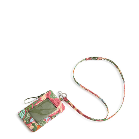Vera Bradley Featherweight Zip Id Pouch W/Breakaway Lanyard ID con cierre Mujer