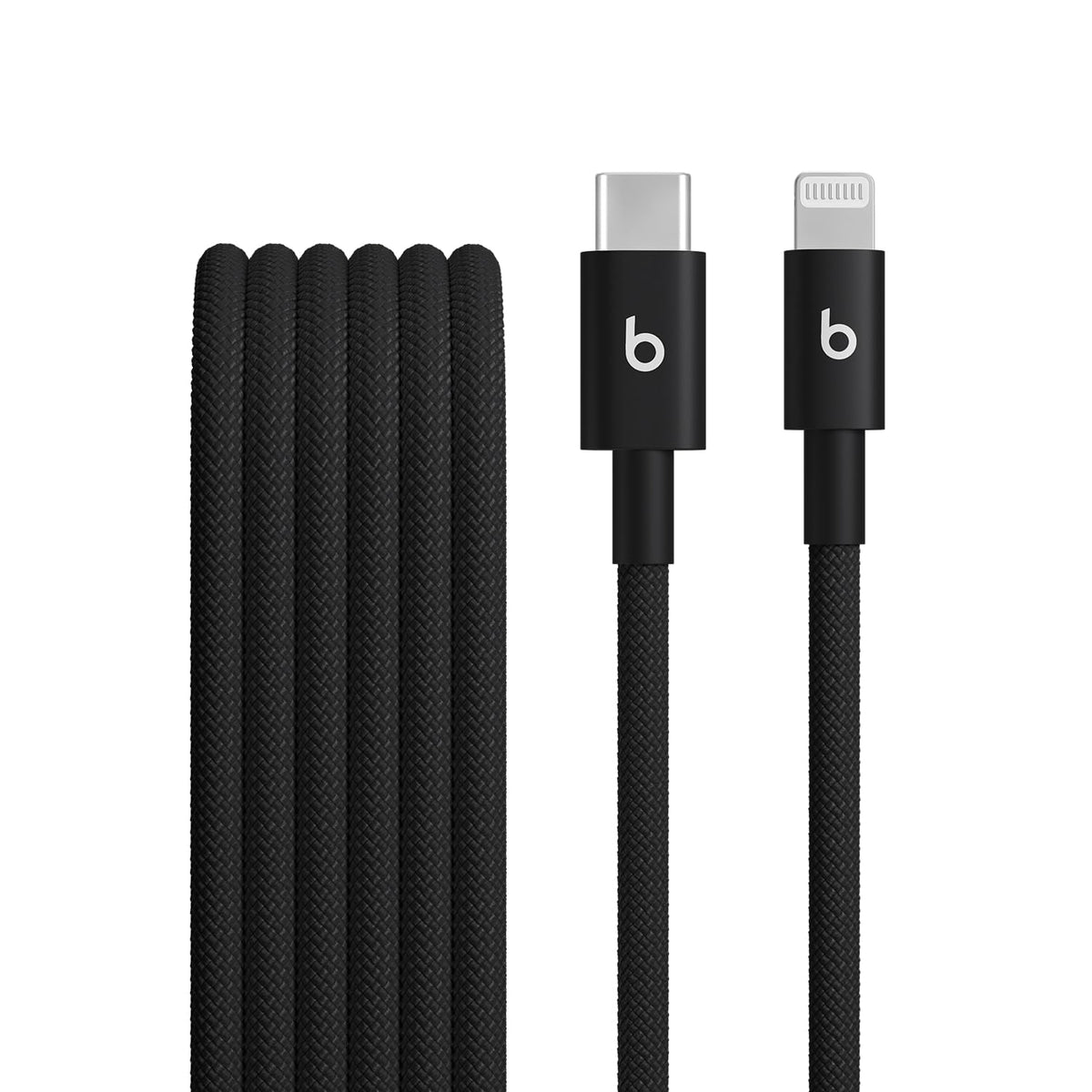 Beats Cable Trenzado USB-C a Lightning - Negro eléctrico - (1.5 m)