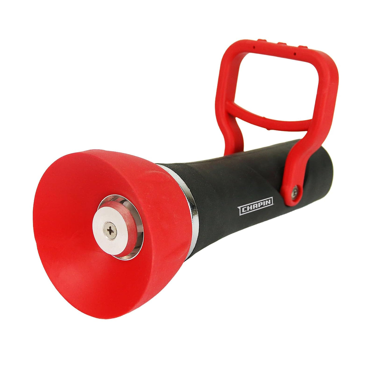 Chapin 4697: Boquilla de manguera de jardín industrial de alto flujo, boquilla de agarre estilo bombero clásico con conexión roscada de manguera de jardín, boquilla giratoria ajustable, hasta 250 PSI