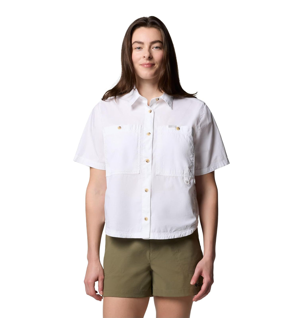 Columbia Camisa Casual Mujer - M - Blanco