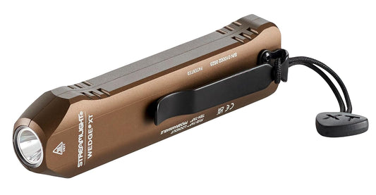 Streamlight 88813 Wedge 50-500 Lumenes Linterna Led Recargable, Lampara de Mano Coyote, Luz Led Blanca, Incluye cable USB-C & cordon
