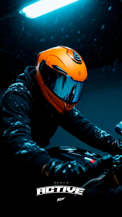 KOV Casco Apolo Active Naranja L
