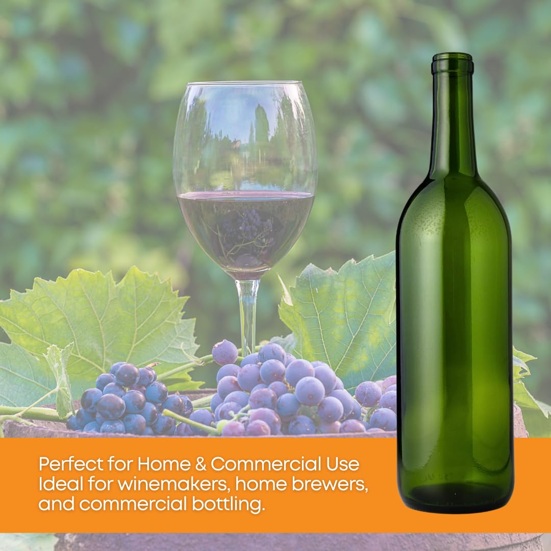 FastRack W5 - Botellas de vino verde champaña (750 ml, 6 unidades)