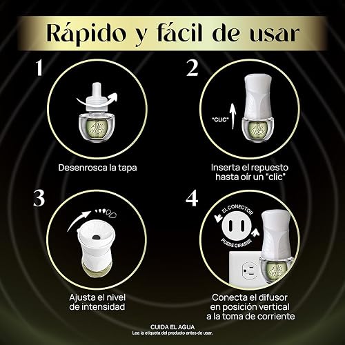 Air Wick Repuestos para Aromatizante de Ambiente Eléctrico, Cítricos y Maderas, 2 repuestos de 23.9 ml c/u