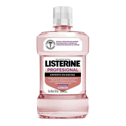 LISTERINE® Enjuague Bucal PROFESIONAL​ EXPERTO EN ENCÍAS 250mL