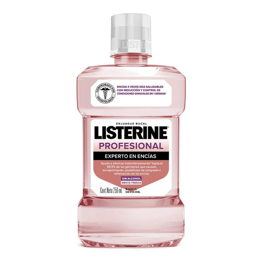 LISTERINE® Enjuague Bucal PROFESIONAL​ EXPERTO EN ENCÍAS 250mL