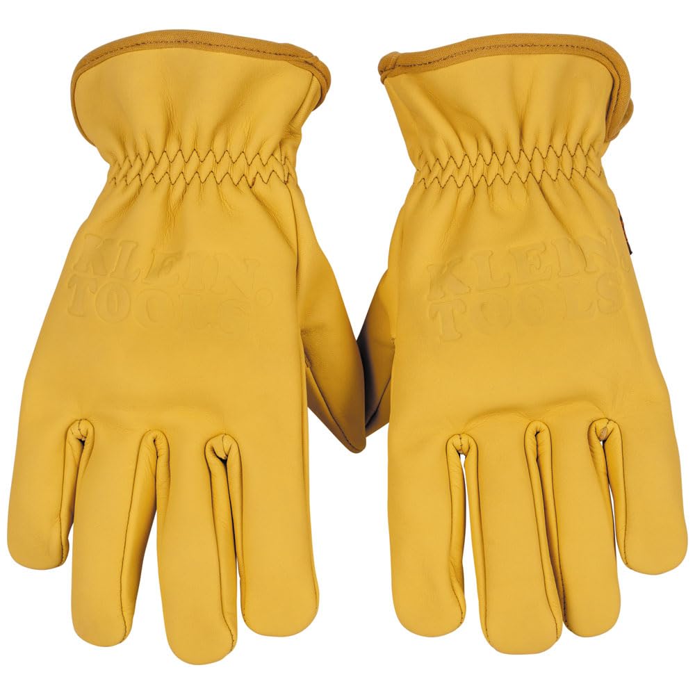 Klein Tools 60673 Guantes de Electricista, Resistencia al Corte ANSI A1 - Chica - Amarillo
