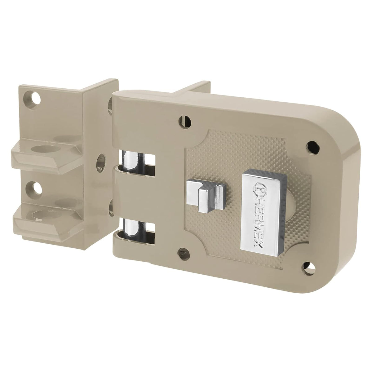 Hermex CS-60D Cerradura de Sobreponer para Puerta Corrediza - Izquierda