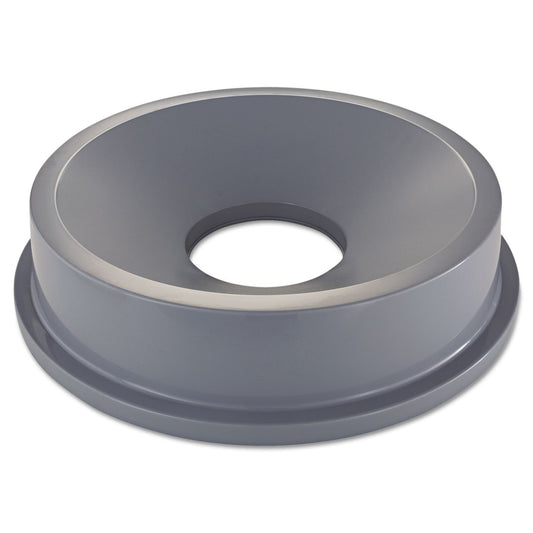 Rubbermaid Commercial Products BRUTE® – Tapa Embudo para Contenedor, Elimina Residuos sin Contacto y los Oculta a la Vista, Cierre a Presión para Ajuste Seguro, Capacidad de 121 L, Gris FG354300GRAY