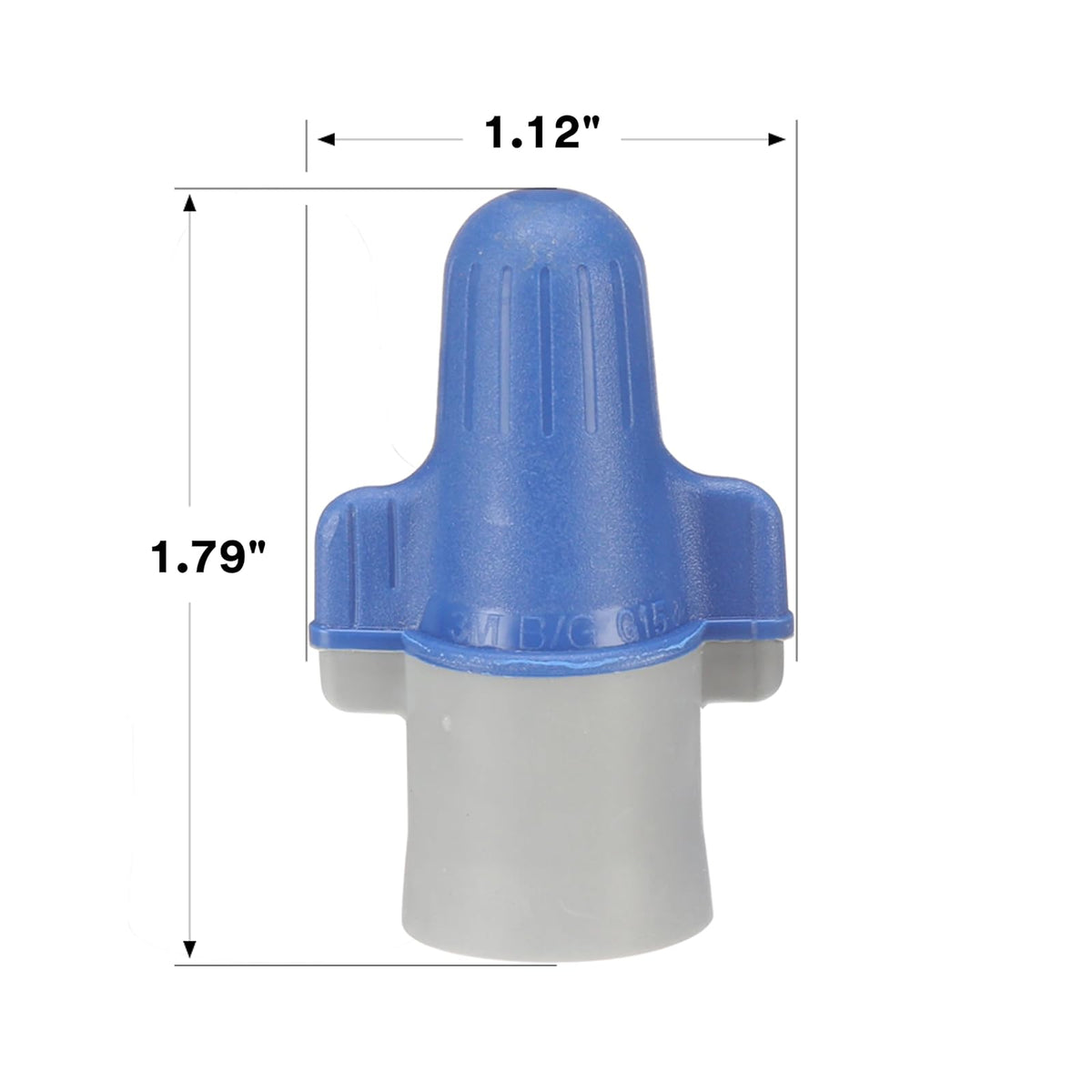 Conector de cable 3M Performance Plus, conectores de resorte de acero flexible, 14-6 AWG, color azul y gris (B/G+), bolsa de 50