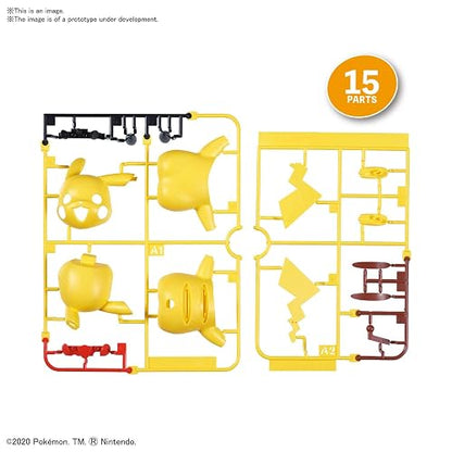 Bandai Mexico - Bandai Hobby - Kit de maquetas de Pokémon ¡Rápido! 01 Pikachu