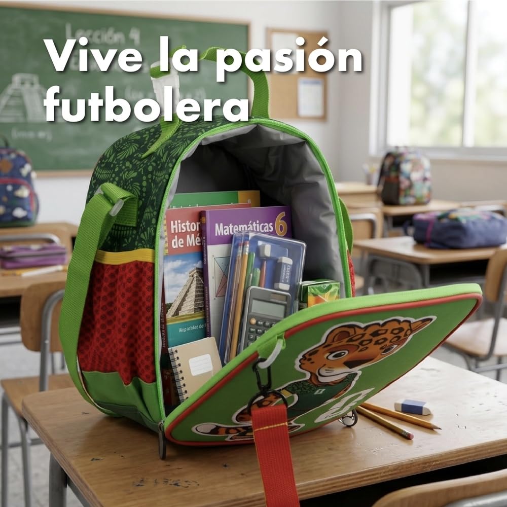 Ruz Lonchera Competition Marks 2026 Infantil Bolsa para Alimentos 3L Compartimento Amplio Poliéster Resistente Niño Verde