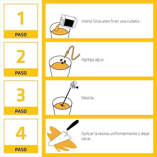 Sika - Sellador de Resina Acrílica Sika Latex N - Aditivo mejorador de Resistencia y Adherencia para morteros - Reduce la Permeabilidad y la contracción - Fácil de preparar - Pet 5 L- Color Blanco
