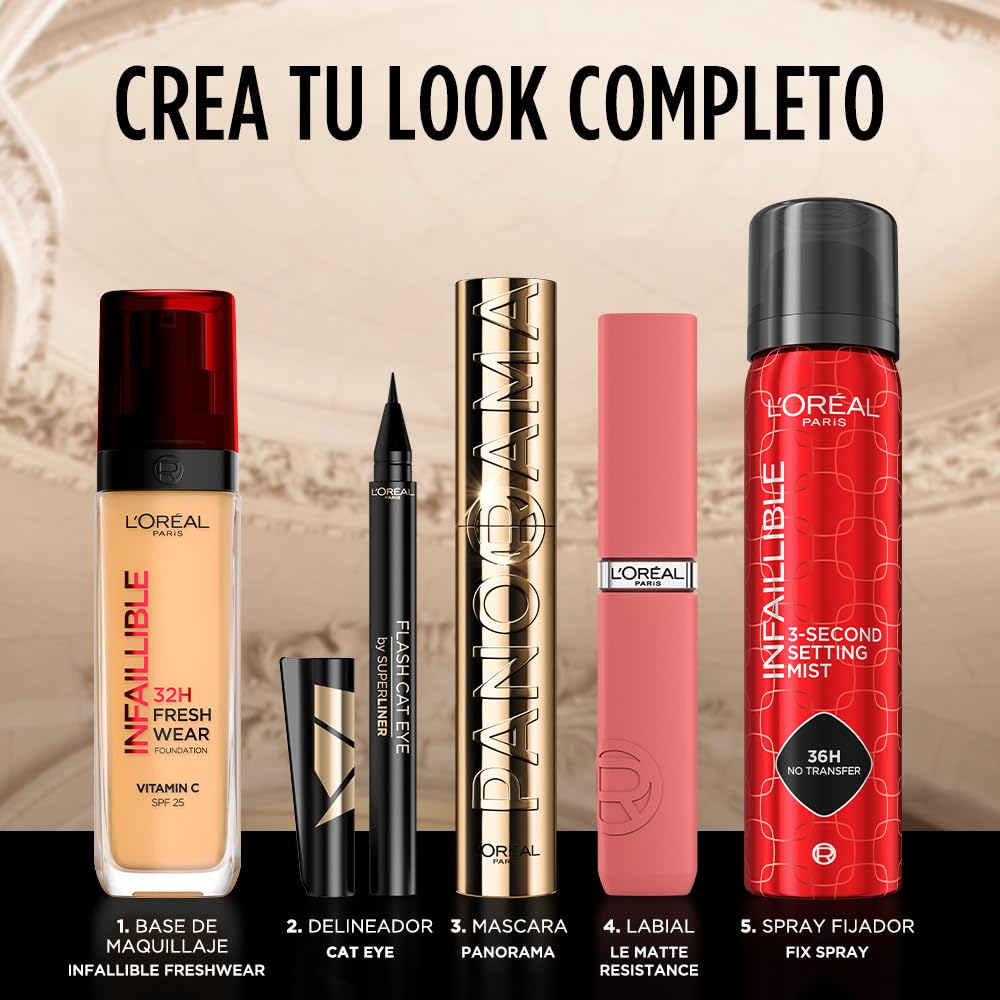L'Oréal Paris corrector líquido de larga duración 24h, Infallible More than concealer,Tono 325 Bisque, 14.4ml