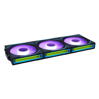 Lian Li Kit de Ventiladores UNI Fan SL-Infinity Wireless 120, Triple ARGB - 120 Reverse Triple Black