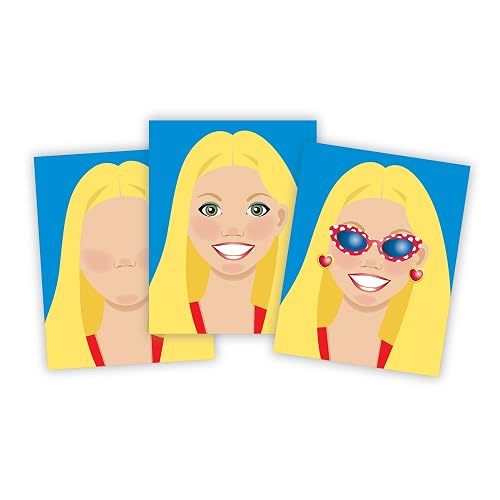 Melissa & Doug Conjunto de Autoadhesivos para Hacer Caras con 20 Caras y 250 Autoadhesivos con Rasgos y Accesorios, Estimula la Creatividad y las Habilidades Motoras Finas, para Todas las Edades
