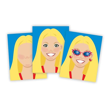 Melissa & Doug Conjunto de Autoadhesivos para Hacer Caras con 20 Caras y 250 Autoadhesivos con Rasgos y Accesorios, Estimula la Creatividad y las Habilidades Motoras Finas, para Todas las Edades