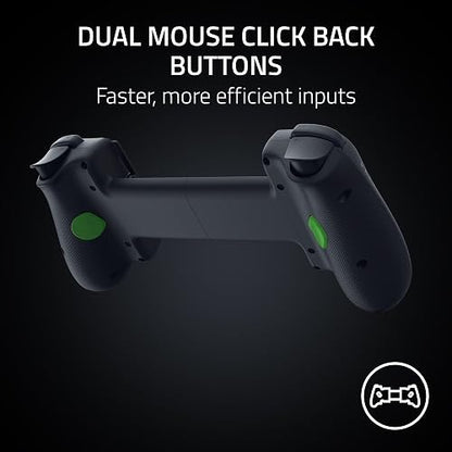 Razer Kishi V3 - Controlador de juegos para iPhone 15 y 16, Android: palillos TMR de tamaño completo - Botones traseros dobles - Se adapta a la mayoría de las fundas de teléfono - Juego con cable y