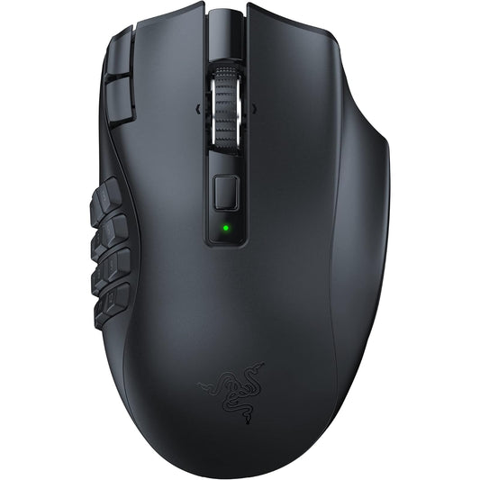 Razer Naga V2 HyperSpeed - Ratón Gamer Inalámbrico MMO con 19 Botones programables
