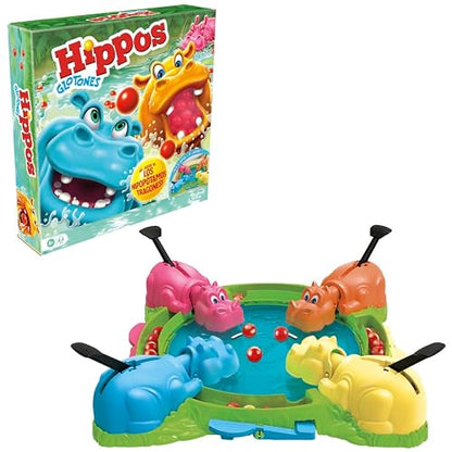 Hasbro Hippos Glotones Juego Preescolar 2-4 Jugadores 3+ años