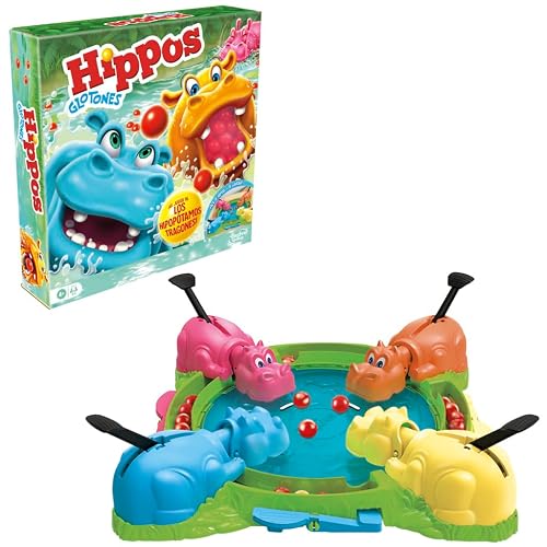 Hasbro Hippos Glotones Juego Preescolar 2-4 Jugadores 3+ años