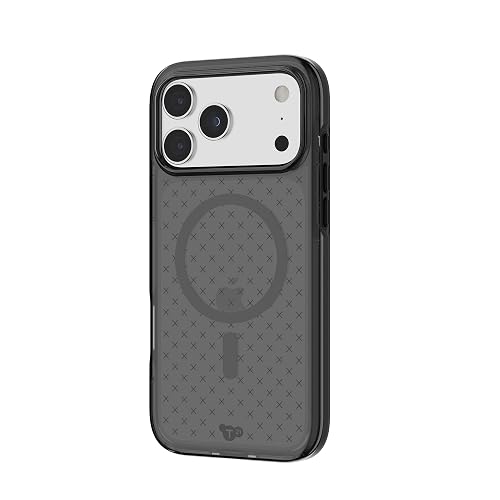 Tech21 EvoCheck - Funda para iPhone 17 Pro MAX, Color Ahumado/Negro, Funda Protectora Delgada, protección contra Impactos, Compatible con MagSafe
