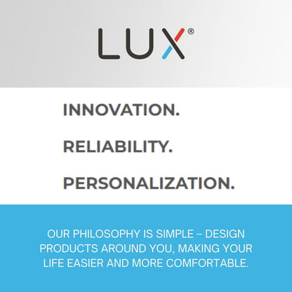 Lux LTX100E Termostato programable de 7 días; 1 Calor, 1 frío