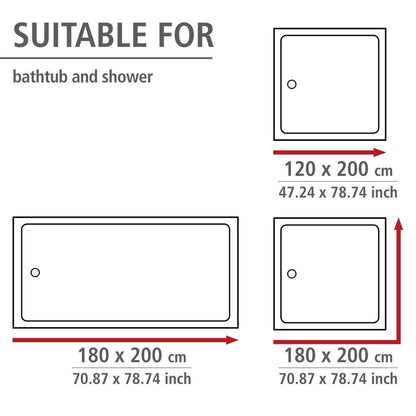 Wenko Polyester Shower Curtain Aquaria
