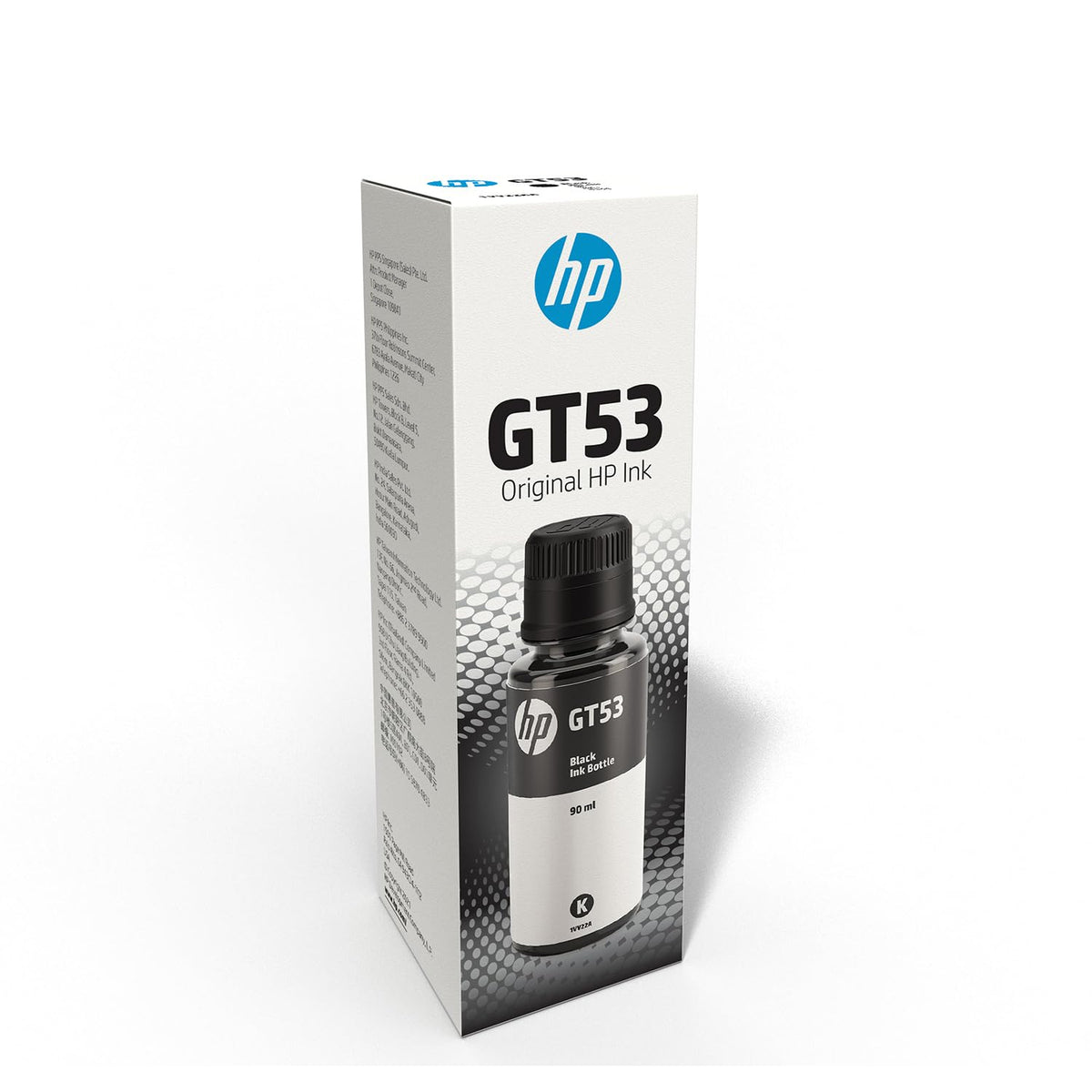 HP Botella de Tinta GT53 Negro Original, para Smart Tank 514,517,616,500,515,519,530,533,615,618, Deskjet 5810,5820, Ink Tank 115, 318,319,410,415,416,418,419,455,457,450,315 (1VV22AL)