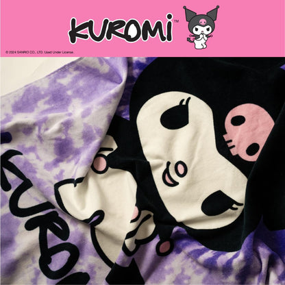 Franco Collectibles Sanrio Kuromi - Toalla de baño de algodón súper Suave, 60 x 30 Pulgadas, (Producto con Licencia Oficial)