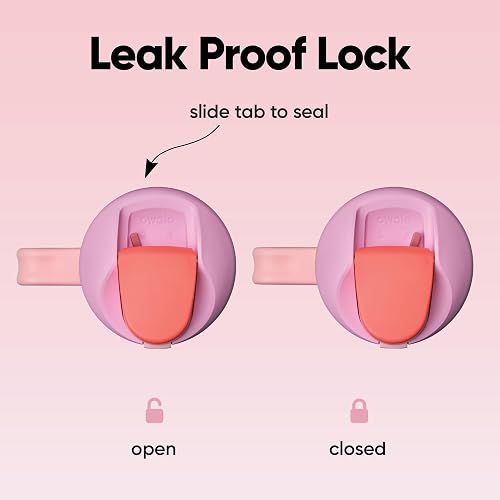 Owala FreeSip Botella de Agua Aislada 40 oz | Rosa, acero inoxidable, aislamiento doble pared, popote integrada, mantiene frío 24 horas