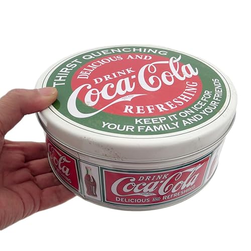 Distress Printed - Coca Cola - Lata de colección redonda