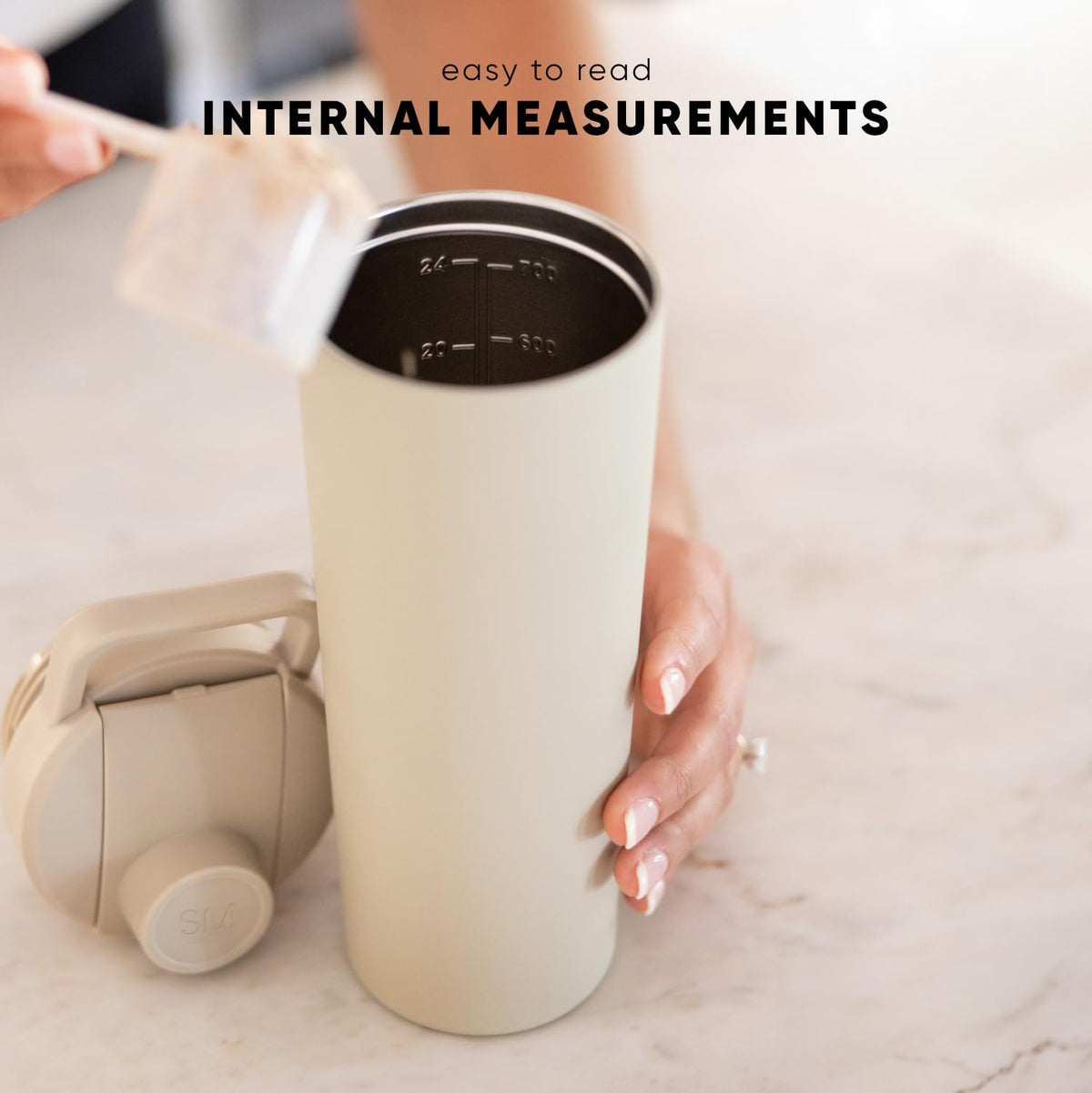 Simple Modern Acero Inoxidable Botella Mezcladora con Bola, Vaso Aislado de Metal para Mezclas de Proteínas, Batidos y Preentrenamientos, Rally Colección, 710ml, Midnight Black