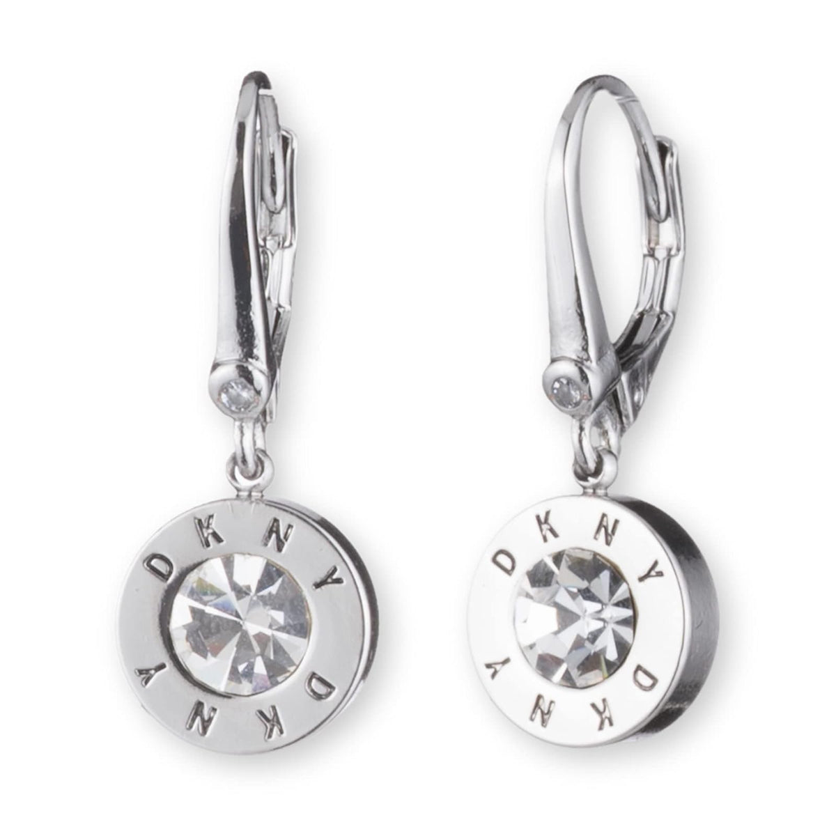 DKNY Aretes Material Acero Plateados para Mujer