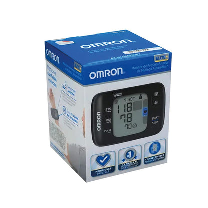 OMRON HEM-6232T Intelli IT – Baumanómetro Digital de Muñeca Portátil con Bluetooth y App OMRON Connect Gratuita, Clínicamente Validado