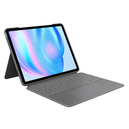 Logitech Combo Touch, Funda con Teclado, iPad Air 13 Pulgadas (M2)(2024) - Teclado retroiluminado extraíble con Soporte abatible, Escritura cómoda, Modo Multiuso - Oxford Grey